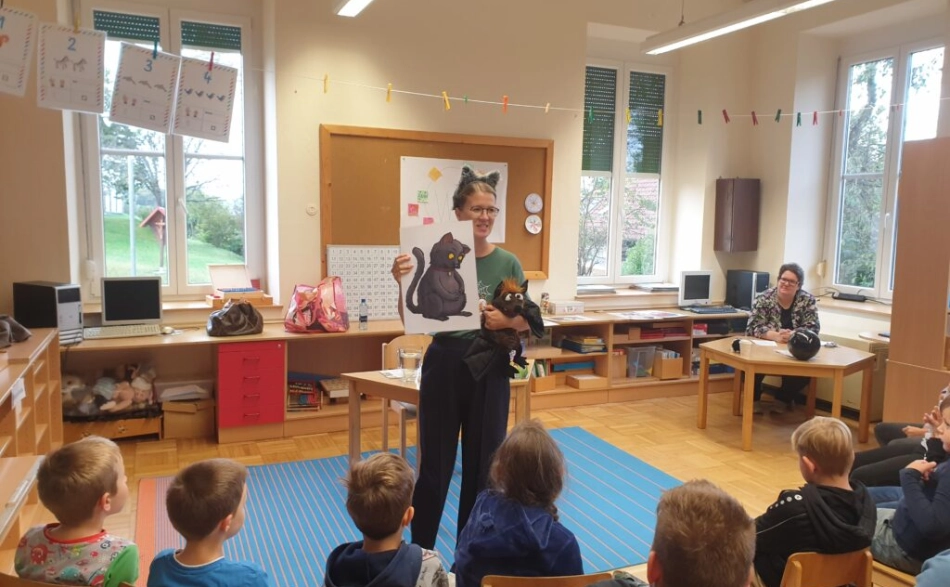 Zweite Klasse der Volksschule Blaindorf